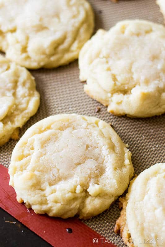 <p>Bakery Style Sugar Cookies</p><p>These bakery-style sugar cookies are thick, lightly crisp around the edges, but oh, so soft and chewy in the middle.</p><p><strong>Get the recipe: <a href="https://www.tastesoflizzyt.com/bakery-style-sugar-cookies-recipe/" rel="nofollow noopener" target="_blank" data-ylk="slk:Bakery-Style Sugar Cookies;elm:context_link;itc:0;sec:content-canvas" class="link rapid-noclick-resp"><em>Bakery-Style Sugar Cookies</em></a></strong></p>
