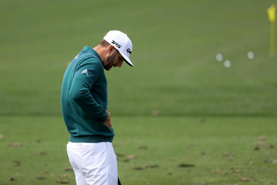 World No1 | The green jacket favourite fell on a wooden staircase on Wednesday: Rob Carr/Getty Images