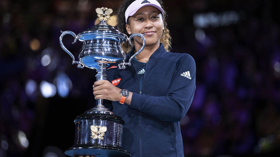 Naomi Osaka won the Australian Open in January. (Photo by Fred Lee/Getty Images)