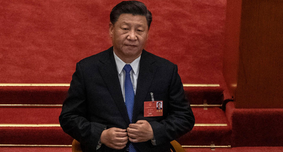 Chinese president Xi Jinping pictured as tourists are urged to stay out of Australia. Source: Getty Images