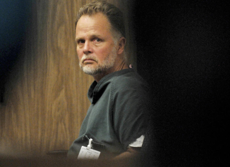 Photo of Charles "Chase" Merritt while on trial for the murder of family-of-four. Source: AAP