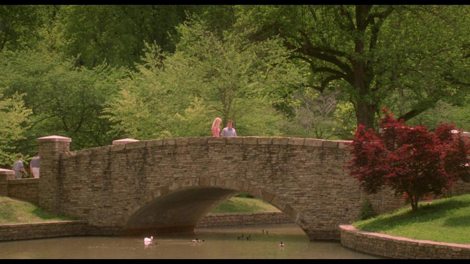 Shallow Hal was filmed all around Charlotte and Concord. This scene was filmed at Freedom Park, but other scenes were shot in Uptown and South End at the Capital Grille and Pike's Soda Shop.