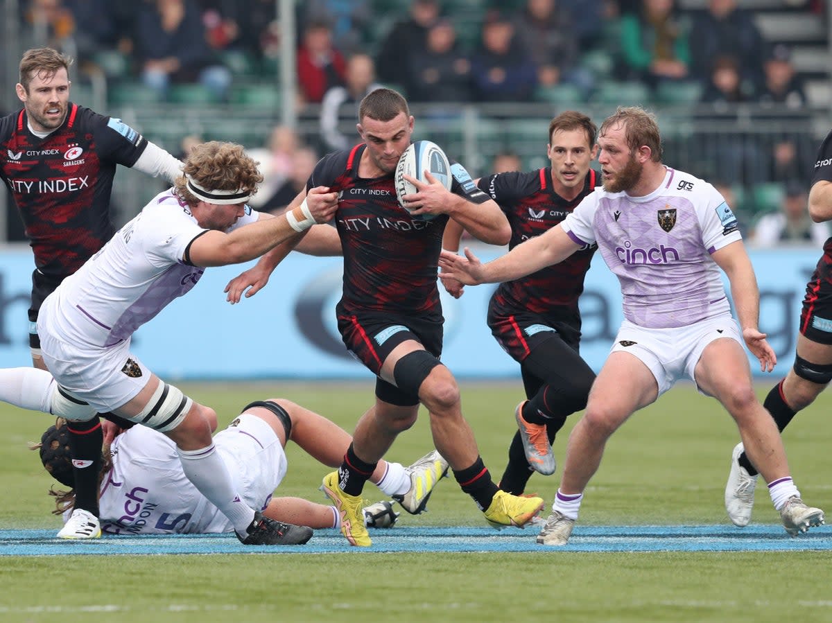 Saracens take on Northampton for a place in the Premiership final  (Getty Images)