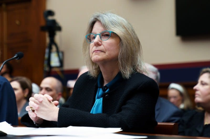 MIT President Sally Kornbluth was among three university leaders who Rep. Elise Stefanik, R-N.Y., called to be fired following their testimony. Photo by Will Oliver/EPA-EFE