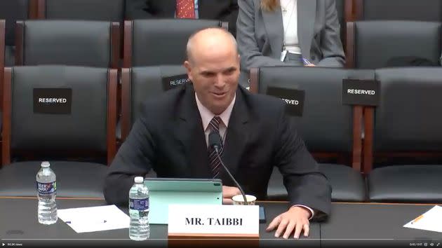 Matt Taibbi appears at a hearing of the House Select Subcommittee on the Weaponization of the Federal Government.