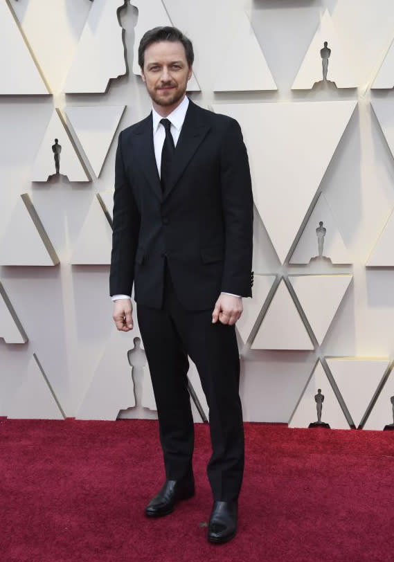 <p>James McAvoy attends the 91st Academy Awards at the Dolby Theatre in Hollywood, Calif., on Feb. 24, 2019. (Photo: Getty Images) </p>