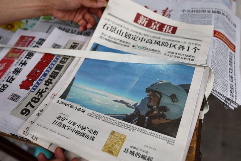 中國近日不斷在官媒宣傳對台軍演訊息。   圖：達志影像／路透社（資料照）