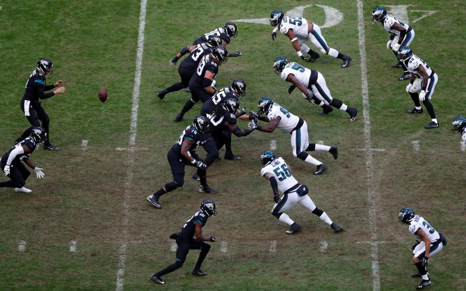 An NFL game on Sunday destroyed the playing surface at Wembley - Action Images via Reuters