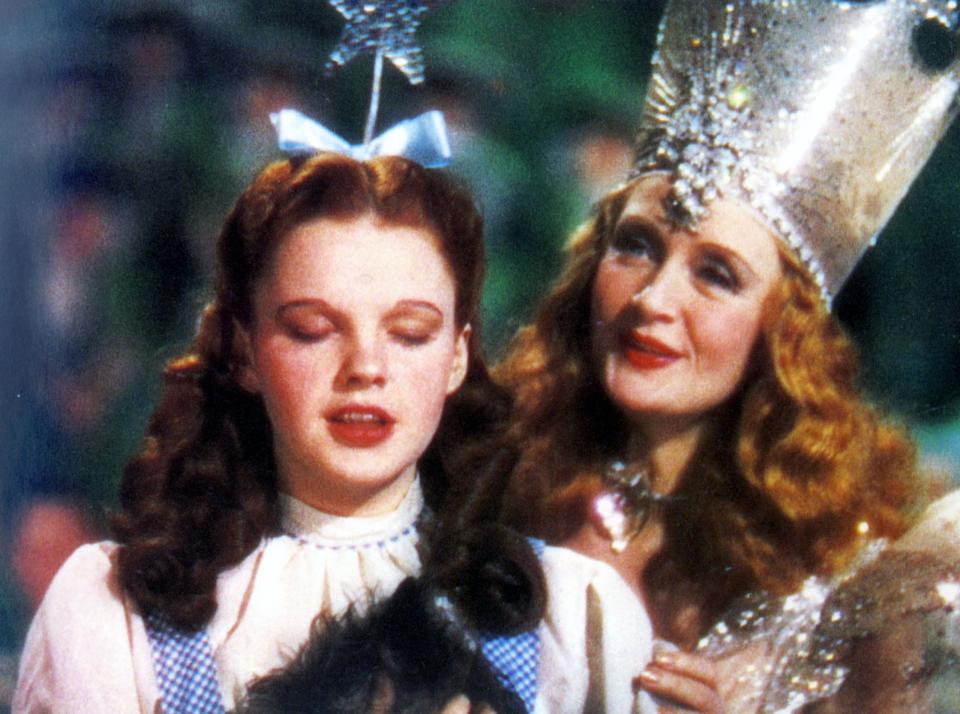 <h1 class="title">Dorothy Gale and Glinda the Good Witch, <em>The Wizard of Oz,</em> 1939</h1><cite class="credit">Photo: Mary Evans/Warner Bros. Turner Entertainment/Ronald Grant/Everett Collection</cite>