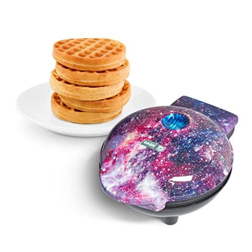 37) DASH Mini Waffle Maker Machine for Individuals, Paninis, Hash Browns, & Other On the Go Breakfast, Lunch, or Snacks, with Easy to Clean, Non-Stick Sides, Purple Galaxy 4 Inch