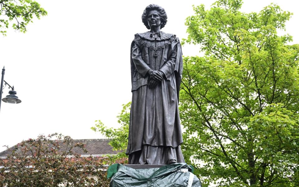 A statue of Mrs Thatcher has stood outside the museum since 2022