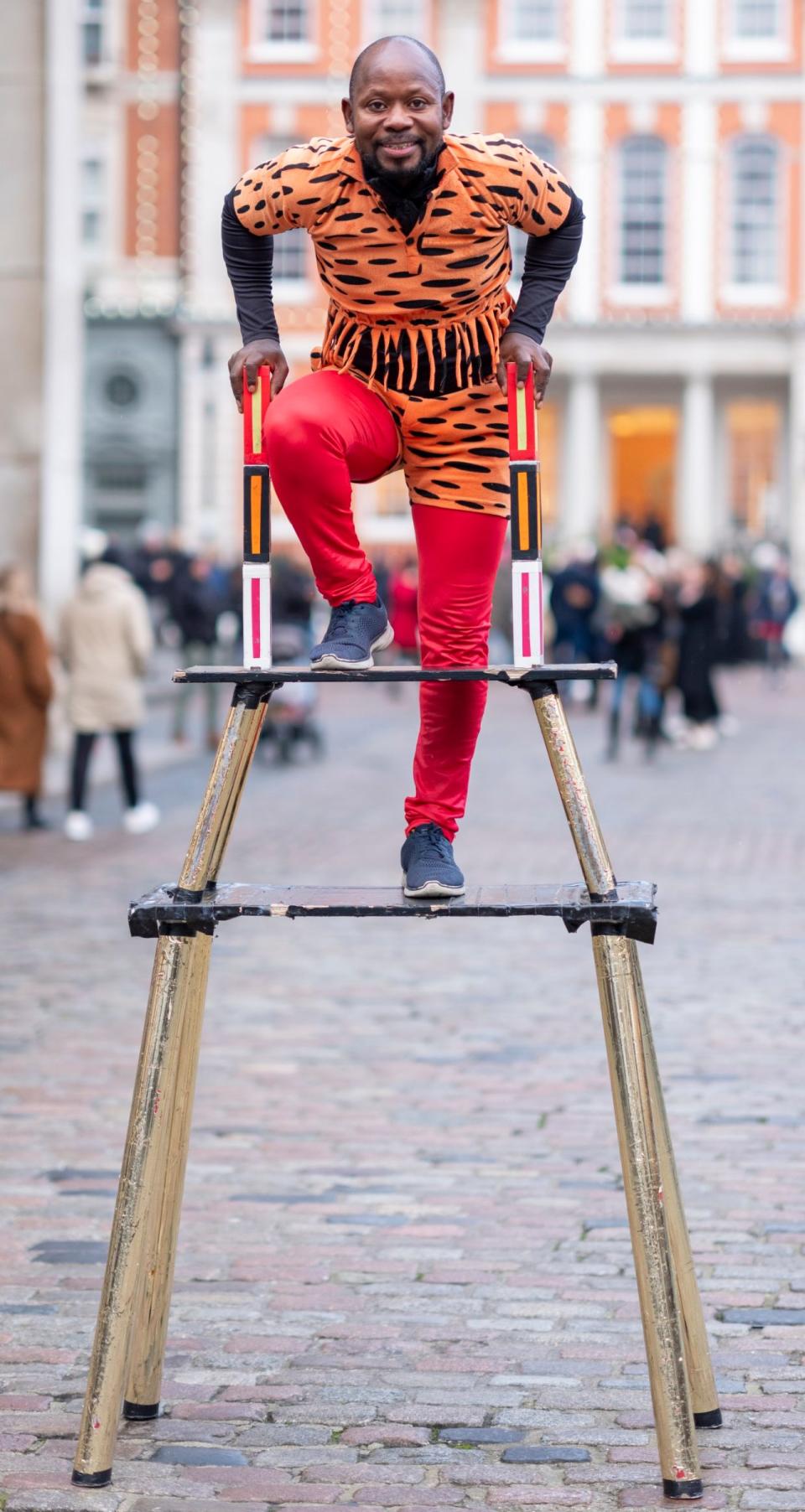 Juma Kuba, 48, photographed for The Telegraph in Covent Garden, London