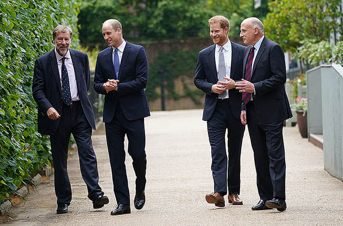 Príncipes Harry y Guillermo, Rupert Gavin y Jamie Lowther-Pinkerton