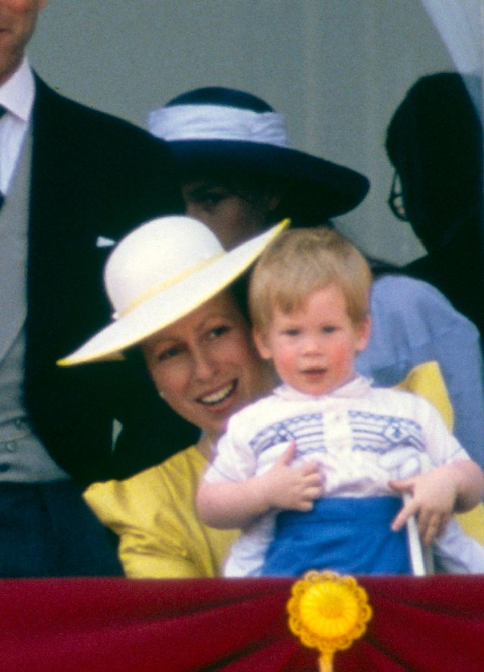 Princess Anne with Prince Harry