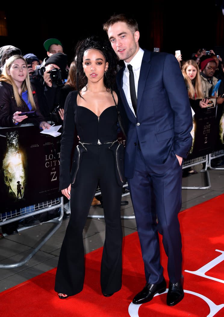 <i>The couple were dressed in Givenchy and Dior Homme [Photo: PA]</i>