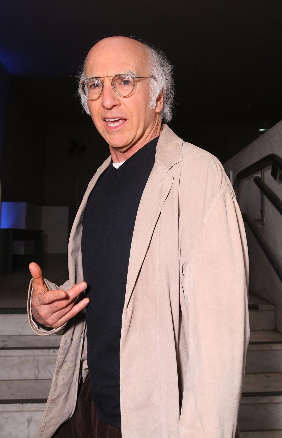 Larry David in a jacket