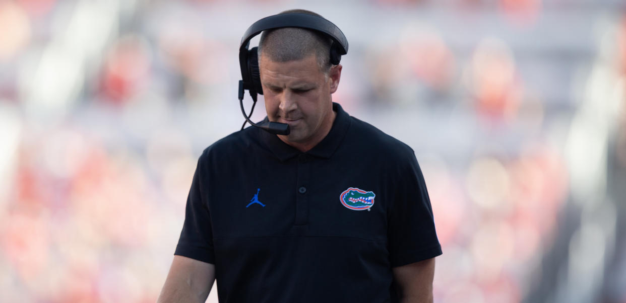 Billy Napier and his Florida Gators looked sloppy in Thursday's loss to Utah. Can the Gators bounce back from an ugly season opener? (Photo by Chris Gardner/Getty Images)