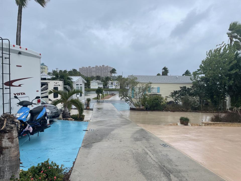 Scenes inside Juno Beach's Juno Ocean Walk RV Resort as residents prepared for Tropical Storm Nicole on Wednesday, Nov. 9, 2022.
