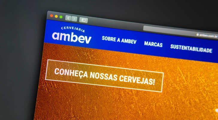 website image for ambev. stocks at 52-week lows to buy