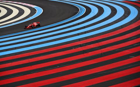 Sebastian Vettel of Germany driving the (5) Scuderia Ferrari SF71H on track during final practice for the Formula One Grand Prix of France at Circuit Paul Ricard on June 23, 2018 in Le Castellet, France - Credit: GETTY IMAGES