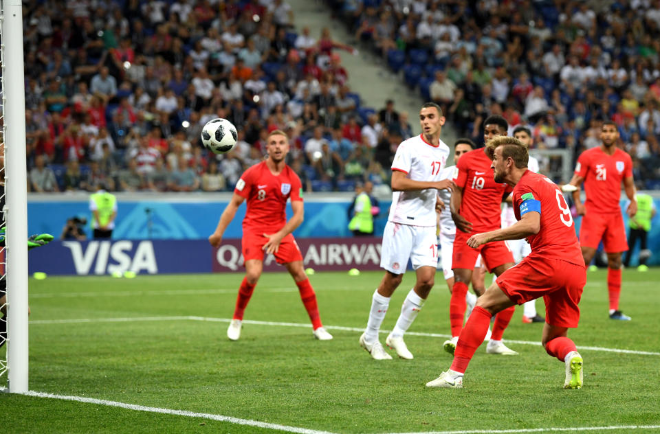 Happy Harry: Kane notches the winner in the final minute as England goes wild