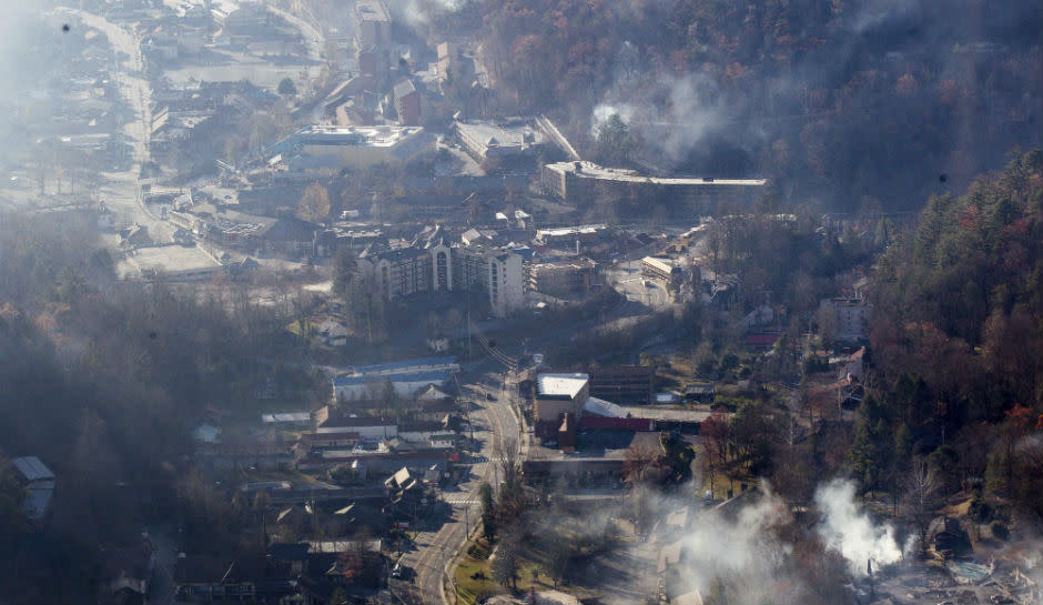 Gatlinburg Tennessee Extensive Fire Damage