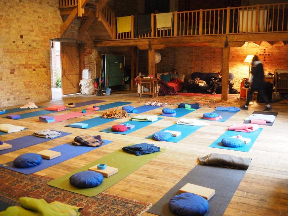 Yoga workshops are popular with Londoners (Ellie Broughton)