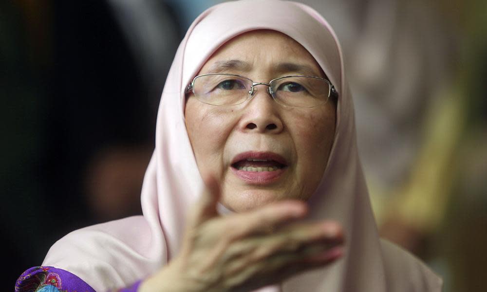 Malaysian deputy prime minister Wan Azizah Wan Ismail