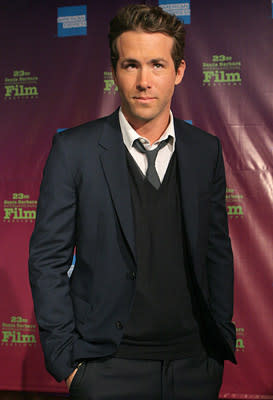 Ryan Reynolds at the Santa Barbara Film Festival premiere of Universal Pictures' Definitely, Maybe  01/24/2008 Photo: Rebecca Sapp, WireImage.com