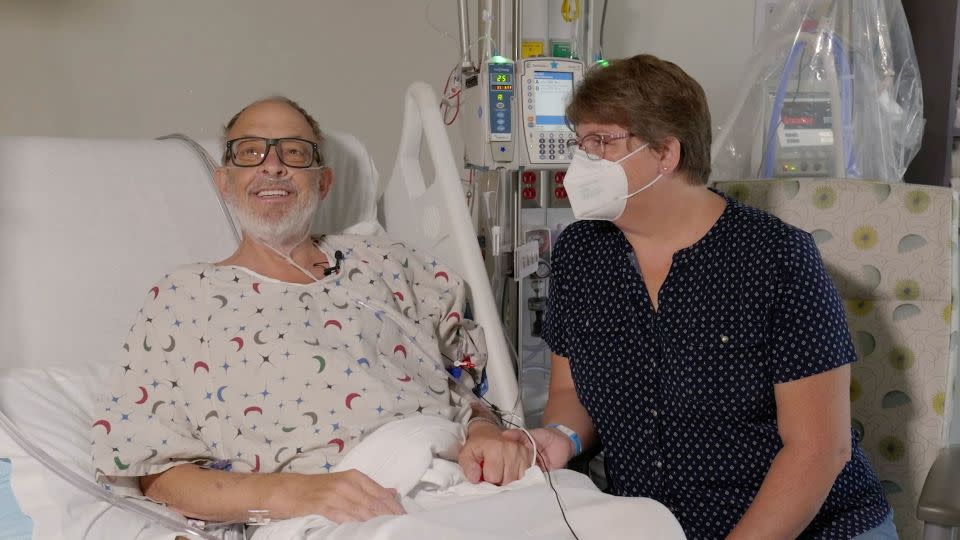 Ann Faucette says humor helped her and husband Larry get through the ups and downs that followed his transplant. - University of Maryland School of Medicine