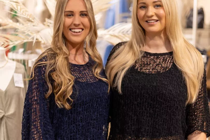 Sisters Emily Strong and Chloe Jones at their new Chester shop, Papena -Credit:Papena
