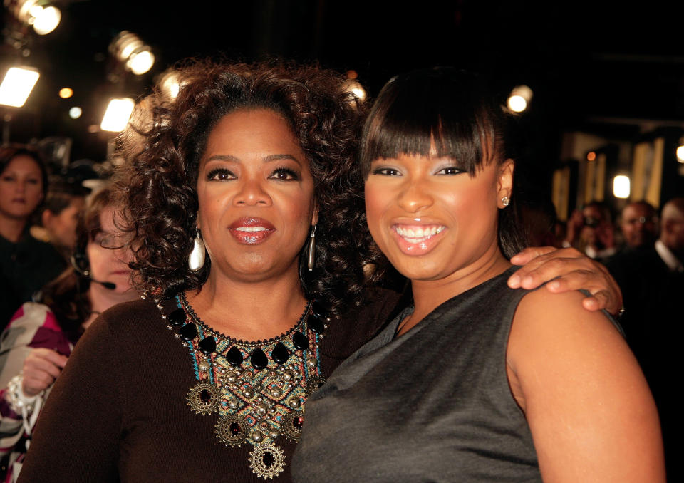 Oprah Winfrey and Jennifer Hudson