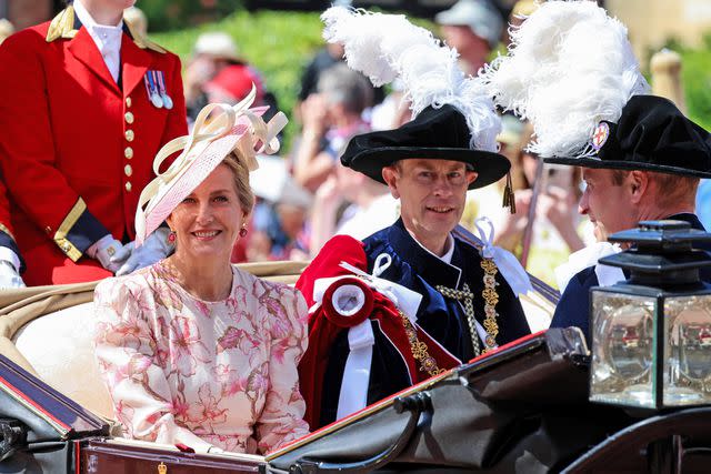 <p>Chris Jackson - WPA Pool/Getty</p> Sophie and Prince Edward attend Garter Day on June 17, 2024