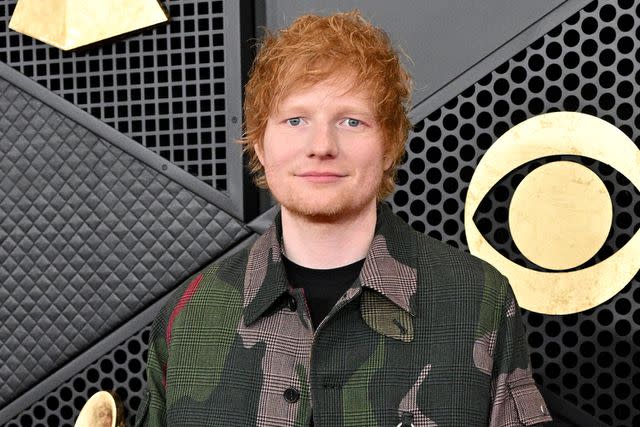 <p>Lionel Hahn/Getty</p> Ed Sheeran attends the GRAMMY Awards in February 2024 in Los Angeles