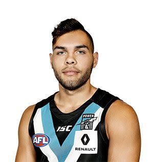 Impey started his AFL career in 2014. Photo: Port Adelaide FC