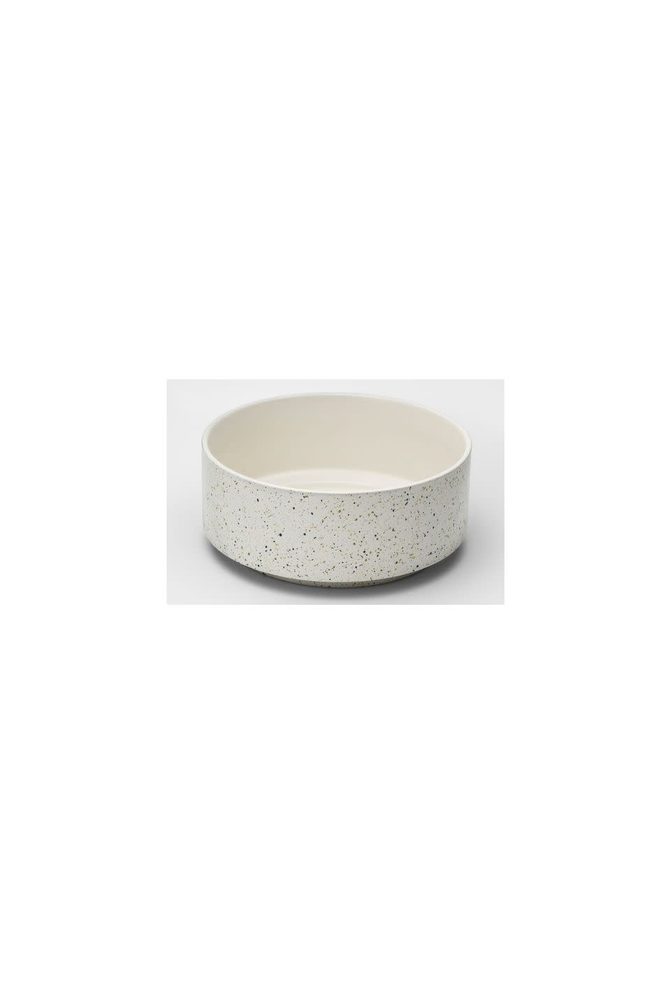 11) Speckled White Decorative Bowl