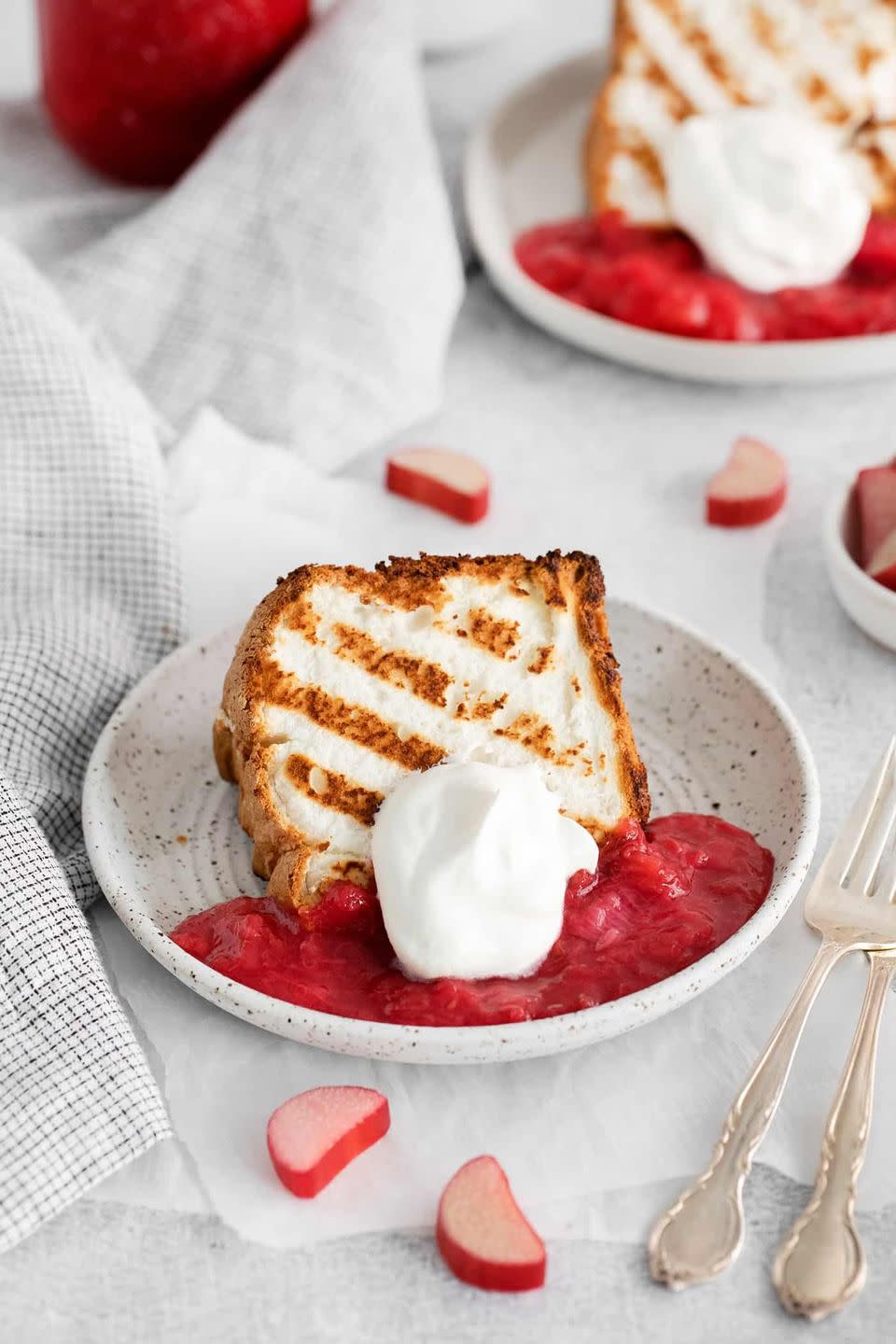 campfire desserts grilled angel food cake