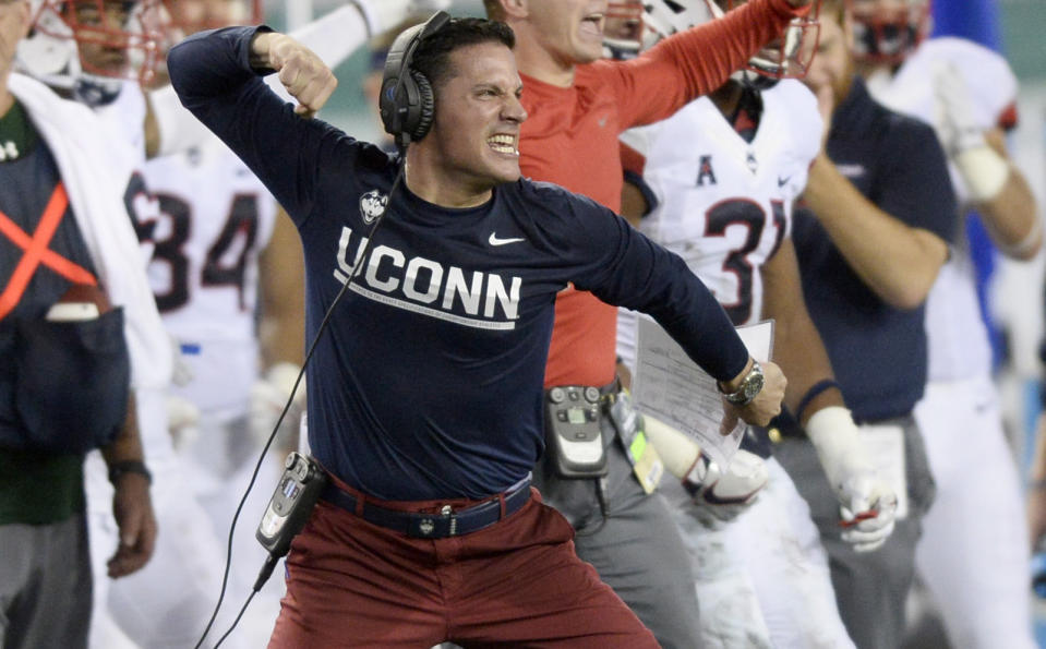 Bob Diaco was fired after three seasons at UConn. (Getty)