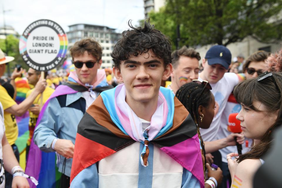 Joe Locke attends Pride in London 2022 (Getty Images)