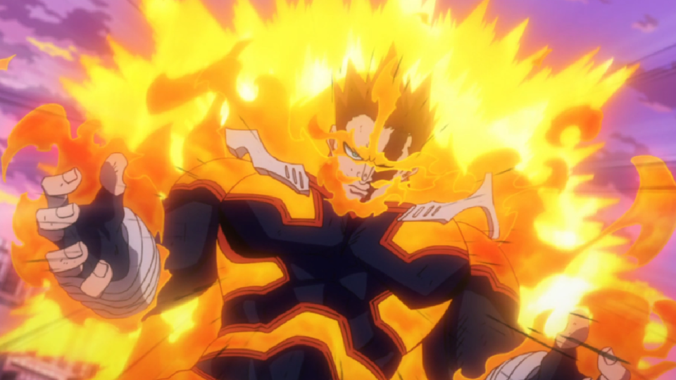 Endeavor in My Hero Academia.