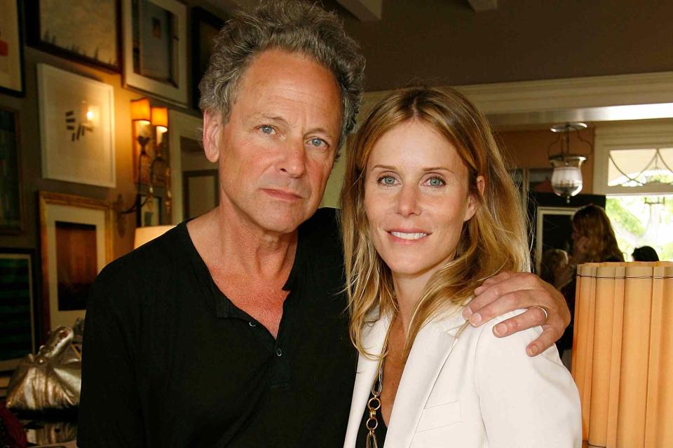 <p>Donato Sardella/WireImage</p> Lindsey Buckingham and Kristen Messner attend P.S. Arts Presents The Bag Lunch on May 7, 2010 in Los Angeles, California.