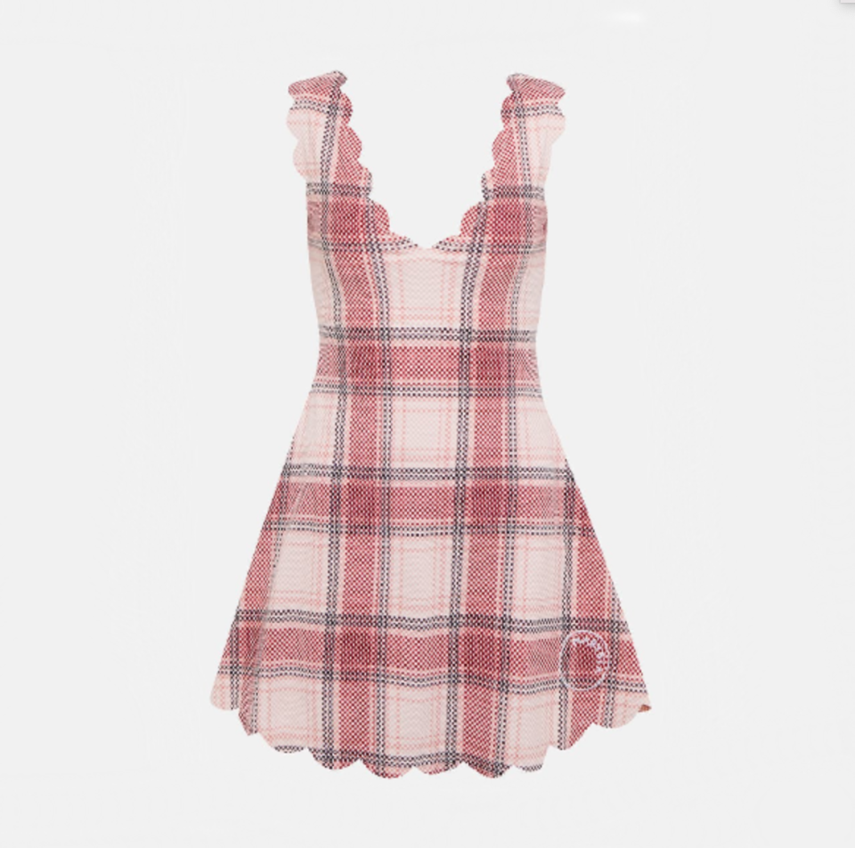 Venus Checked Tennis Minidress