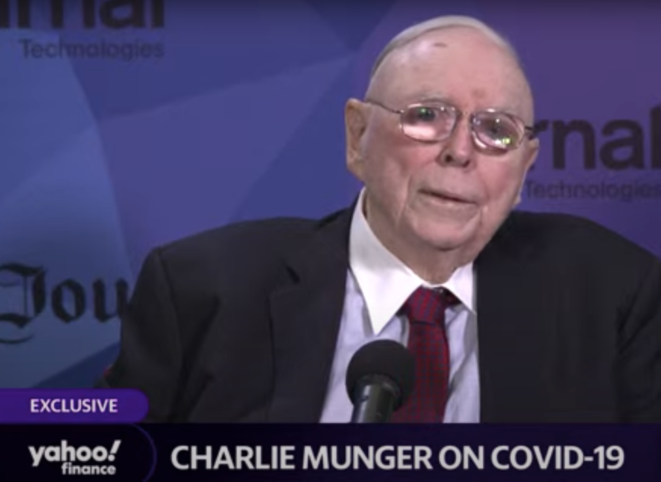 Charlie Munger on Yahoo Finance Live. (Yahoo Finance)