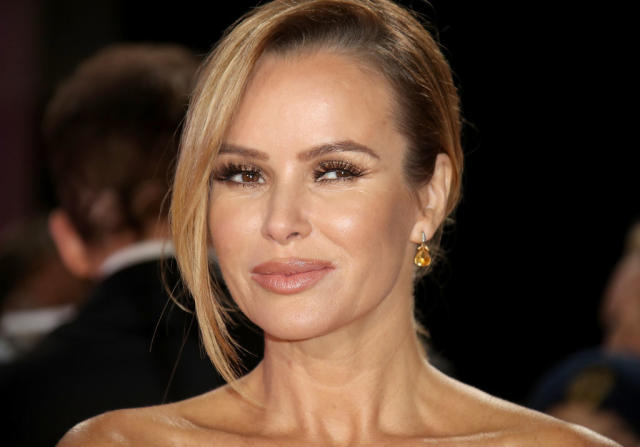 Amanda Holden has already put her Christmas tree up, pictured at the Pride of Britain Awards, October 2018. (Getty Images)