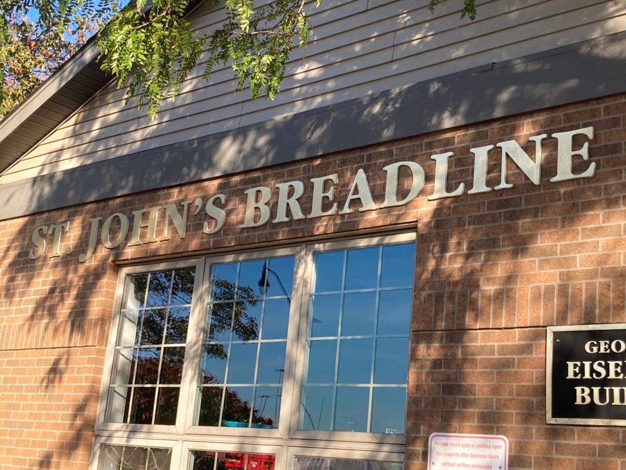The St. John's Breadline is located at 430 N. Fifth St.