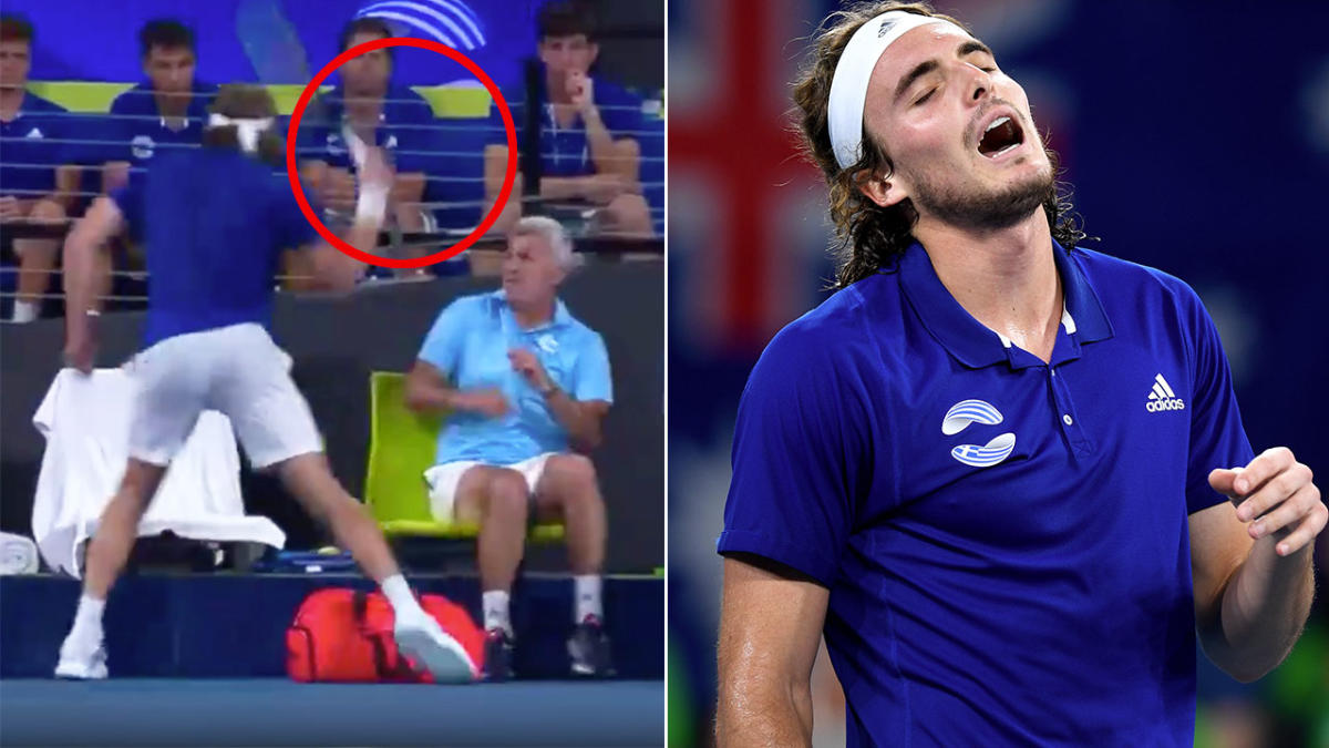 Tennis Tsitsipas hits father with racquet against Kyrgios