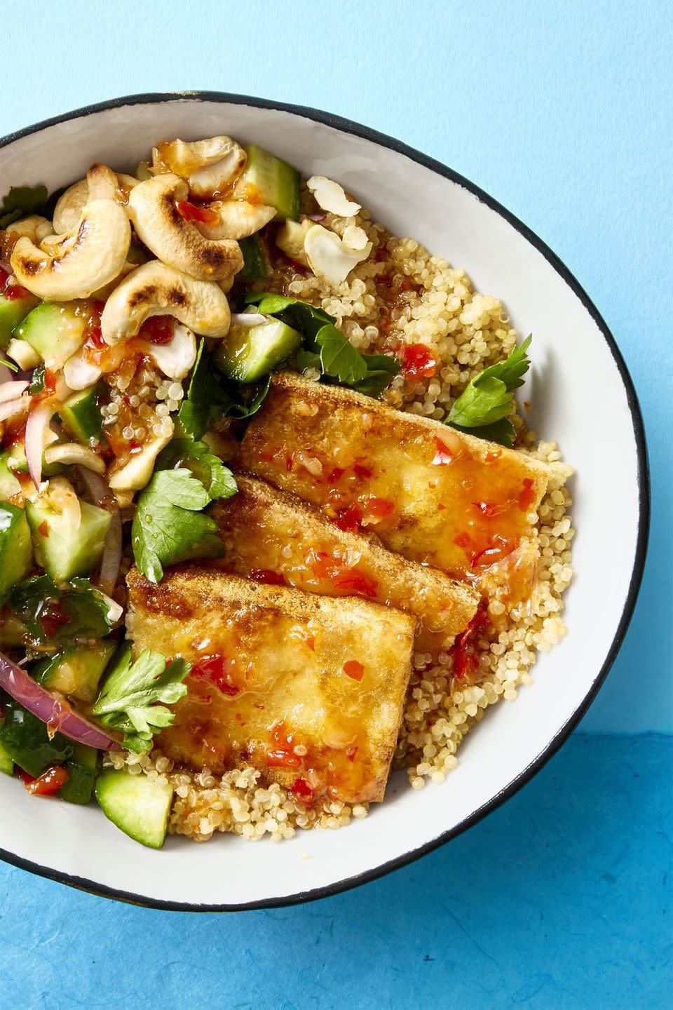 <p>For a crazy-high amount of protein to help your little one grow strong, hook them up with this tofu- and quinoa-packed meal.</p><p><strong><a rel="nofollow noopener" href="https://www.goodhousekeeping.com/food-recipes/easy/a45226/crispy-tofu-bowl-recipe/" target="_blank" data-ylk="slk:Get the recipe at Good Housekeeping.;elm:context_link;itc:0;sec:content-canvas" class="link ">Get the recipe at Good Housekeeping.</a></strong></p>