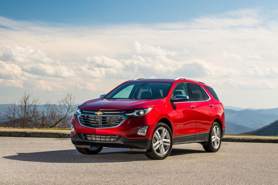 <p><strong>MSRP:</strong> $24,995 <strong> Engine:</strong> turbocharged 1.5-liter inline-4 <strong>EPA Combined:</strong> 28 mpg</p><p>The <a href="https://www.caranddriver.com/chevrolet/equinox" rel="nofollow noopener" target="_blank" data-ylk="slk:Equinox;elm:context_link;itc:0;sec:content-canvas" class="link ">Equinox</a> occupies the middle ground in this group in almost every way. Like most of the vehicles in this class, the Equinox offers plenty of passenger room and adequate cargo space to go along with its raised seating position. Its interior is handsomely designed, though the base model is a little short on standard equipment.</p>