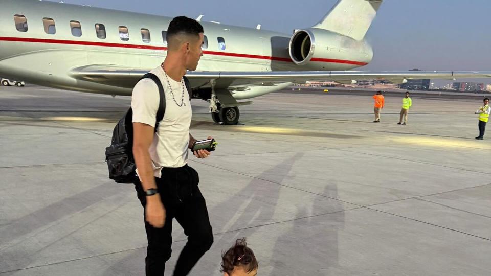 Cristiano Ronaldo and his daughter Bella