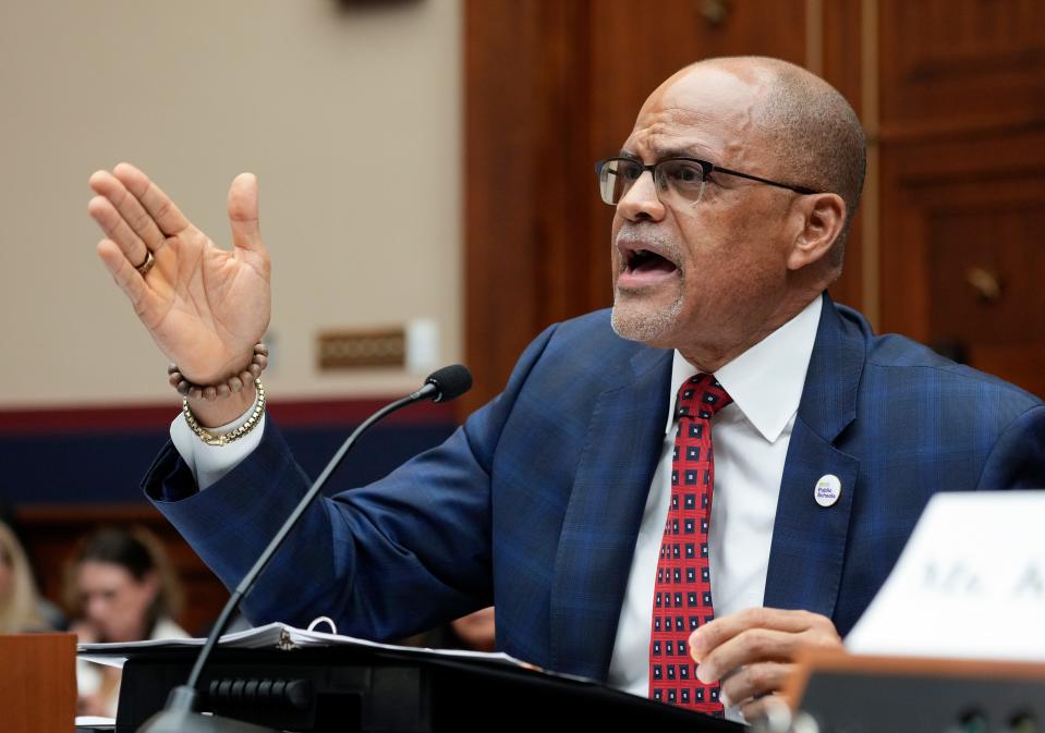 David Banks, chancellor of New York City Public Schools, testifies Wednesday before a U.S. House subcommittee about antisemitism in kindergarten through 12th grade schools.